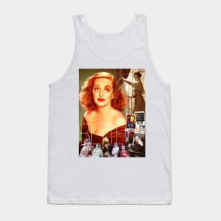 Bette Davis Collage Portrait Tank Top